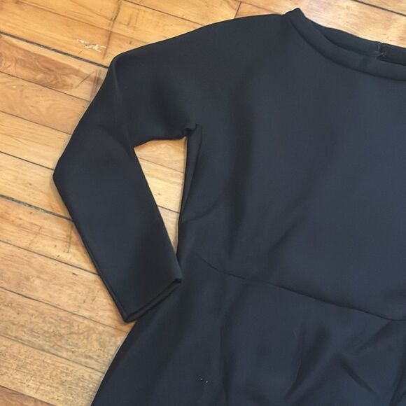 COS Women’s Thick Structured Black Long Sleeve Scuba Bodycon Dress Size XS - Picture 3 of 6